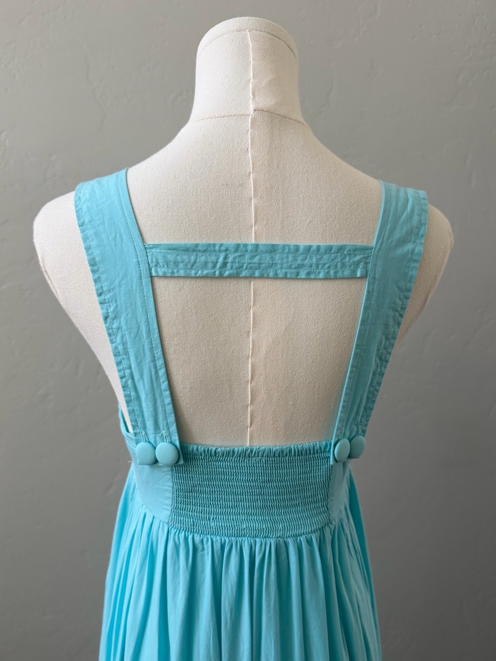 Anthropologie XXS Aqua Open Back Tiered Midi Dress Smocked Pockets - Picture 7 of 15